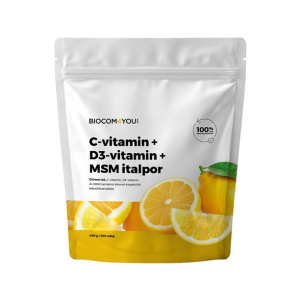Vitamina C + D3 + MSM instant rezervă 400 g