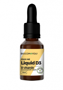 Liquid D3 -Vitamina D picături 2500 UI 15 ml